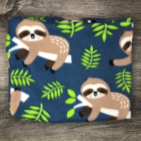 Sloth sloths neck gaiter neck warmer fleece Scarf Tube Earmuff Gator Cowl Turtle - Picture 2 of 9